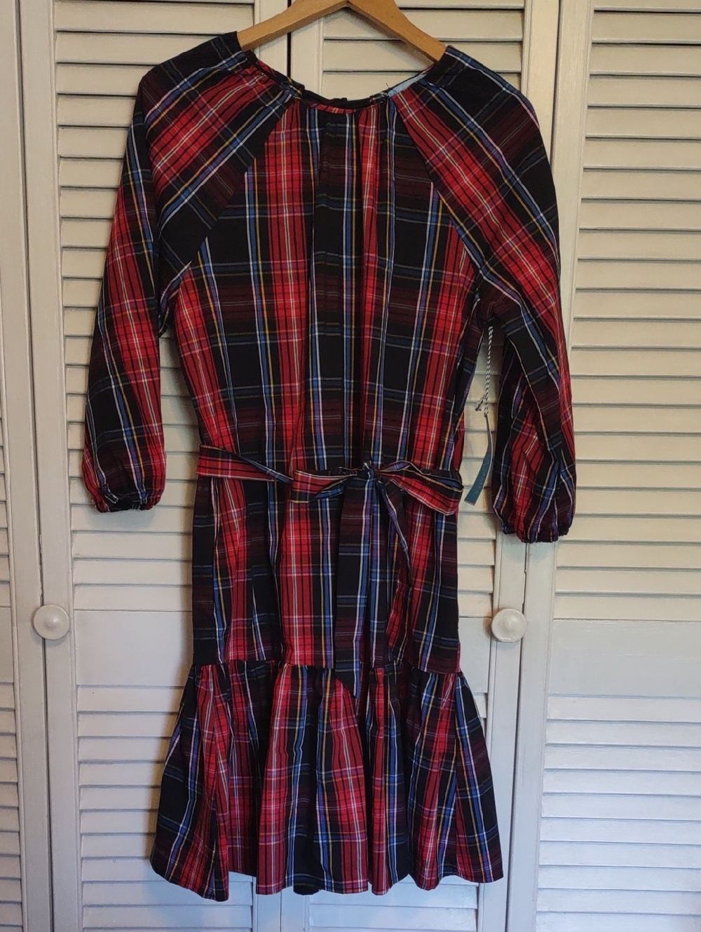 NWT Draper James RSVP plaid dress Christmas Party Back To School Size S Small - Picture 4 of 9